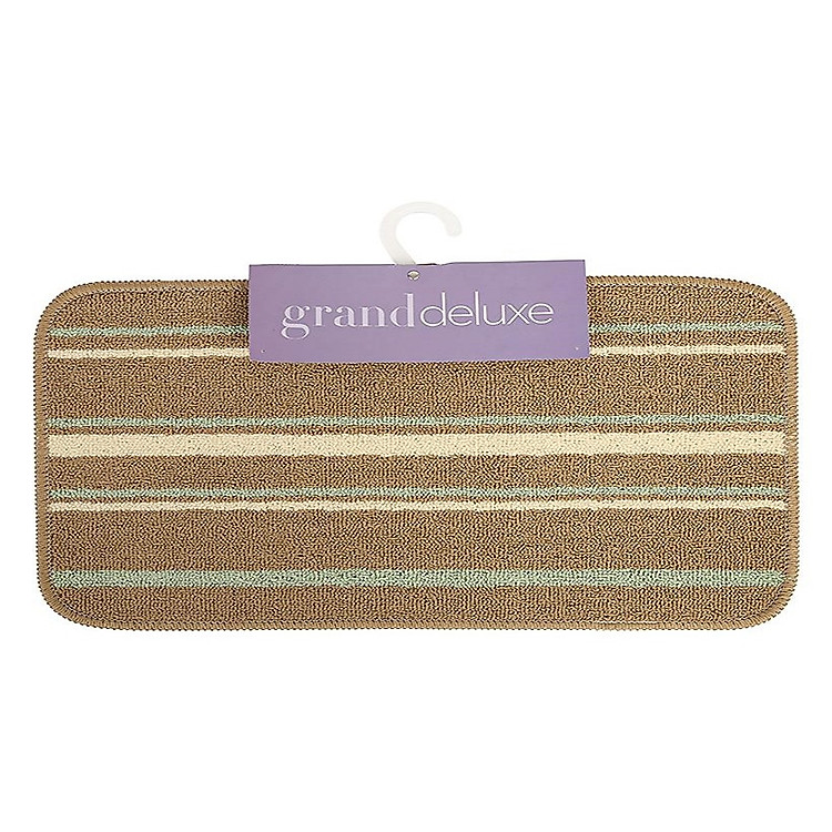 Thảm chùi chân PP dệt sọc Grand 32 x 53 cm