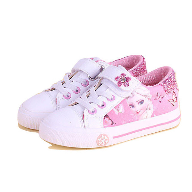 Giày elsa bé gái kiểu dáng thể thao cá tính cho bé 3 - 12 tuổi T25