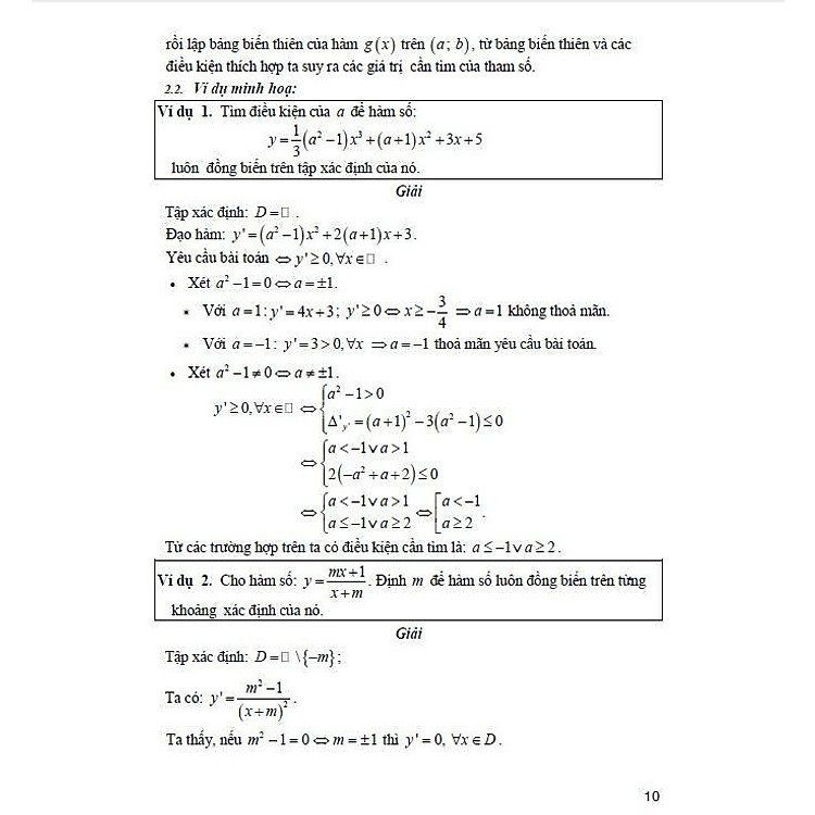 Phương Pháp Giải Toán Chuyên Đề Giải Tích Lớp 12 - Ảnh 7