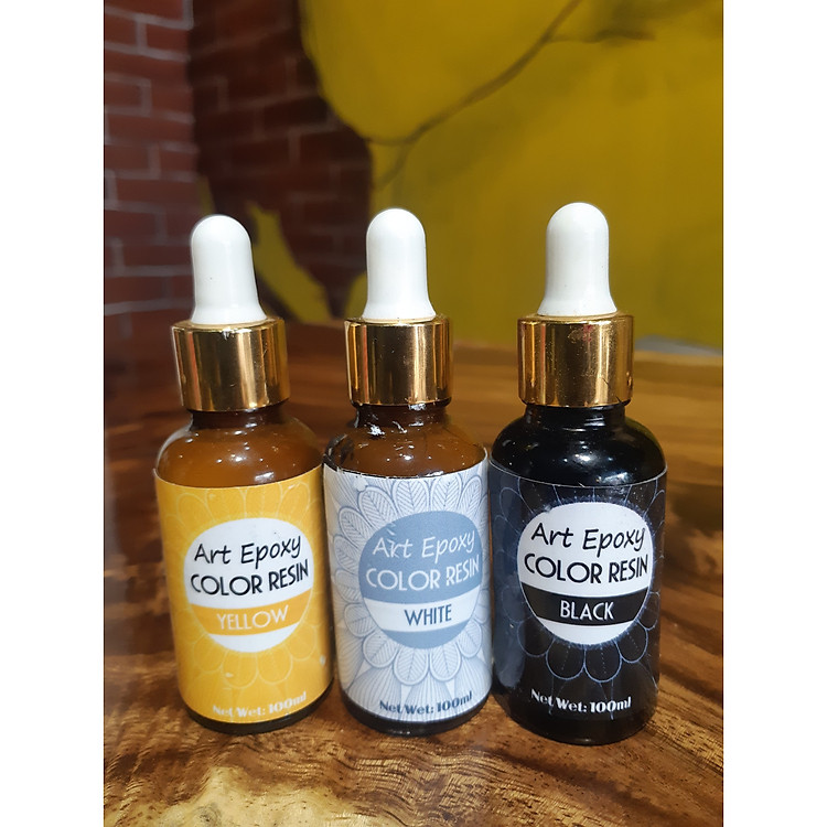 Tuýp Pha Màu Keo Epoxy Resin Không Xuyên Sáng - 3 màu (100ml/Tuýp)