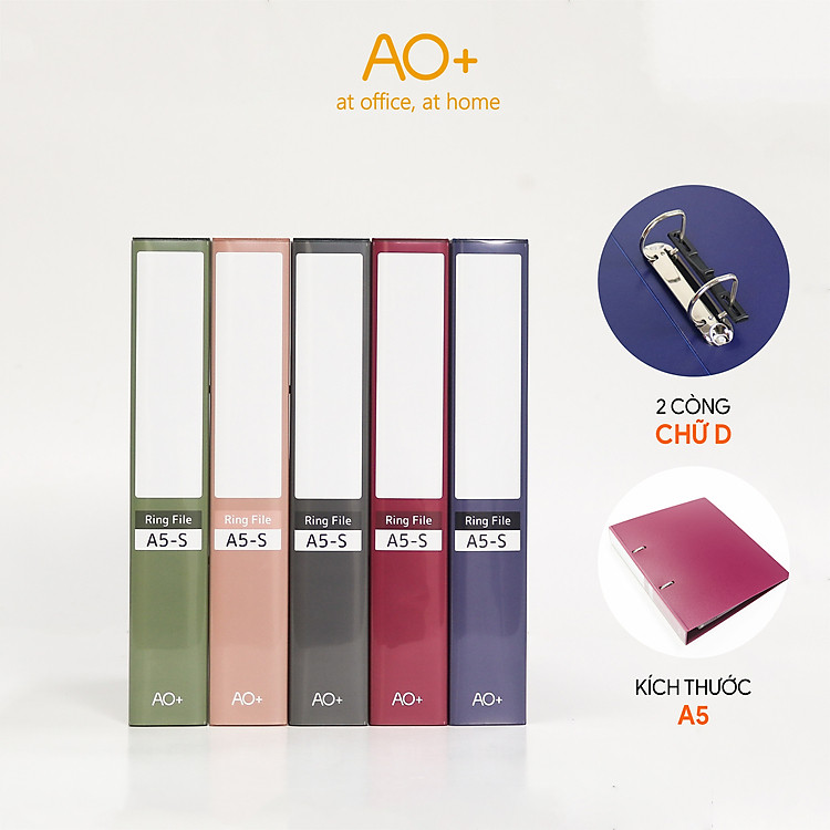 Bìa còng A5 Switch OFF AO+ (3.5cm) – Xanh rêu