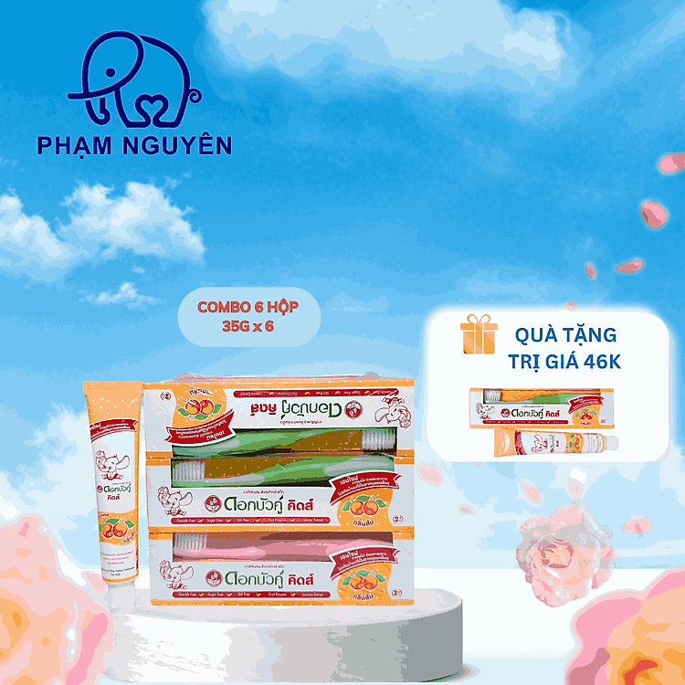 Chọn mua tại Shopee: COMBO 6 HỘP Kem đánh răng Dokbuaku mua giá tốt nhất tại Shop Mall