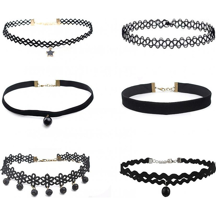 Set 6 vòng cổ choker nữ