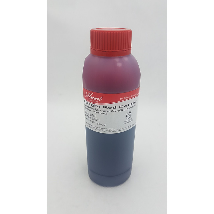 Màu nước thực phẩm Malaysia chai 500ml