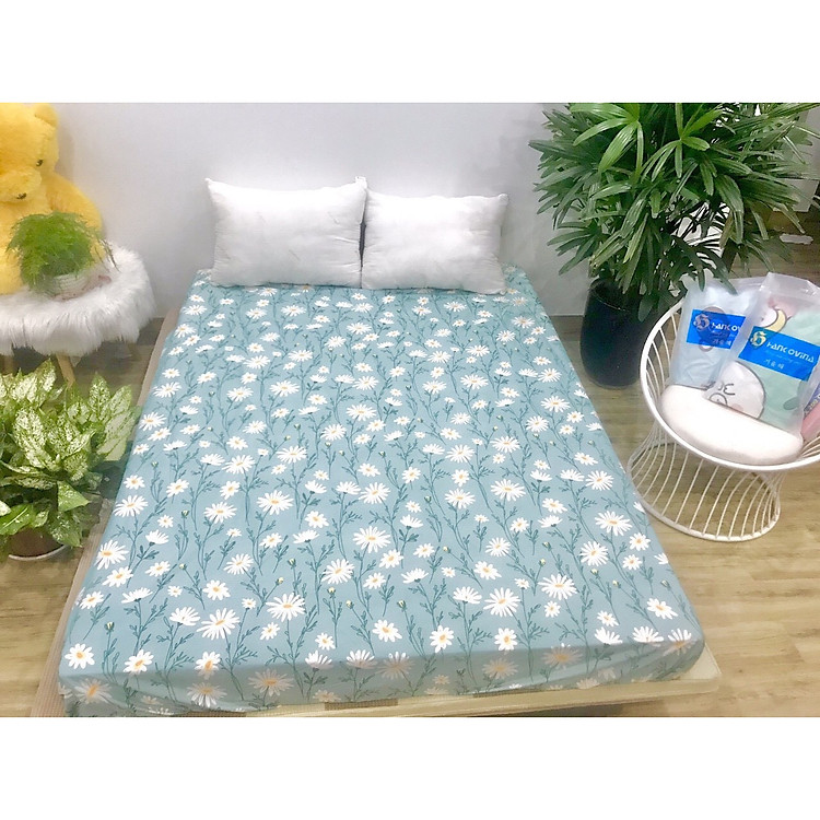 Ga Chống Thấm Cotton Cao Cấp - Cotton 100%, nằm trực tiếp, không nóng bí, không sột soạt