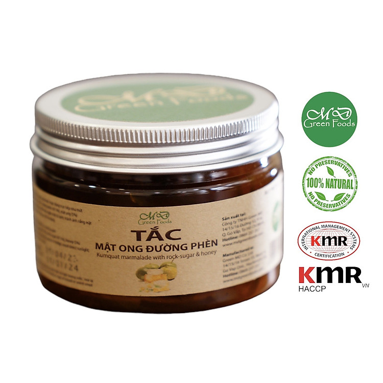 TẮC MẬT ONG ĐƯỜNG PHÈN - 180 gr