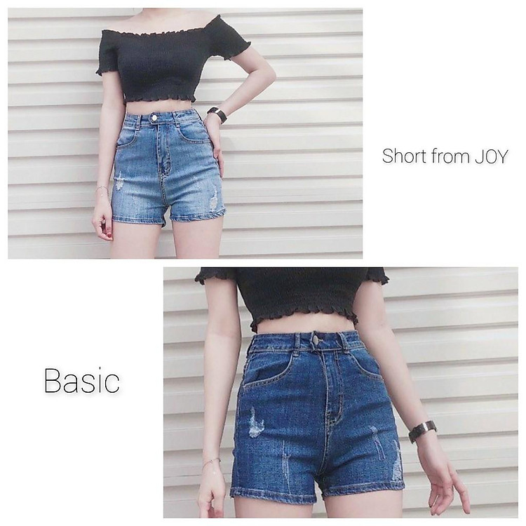 QUẦN SHORT JEAN CO GIÃN LƯNG CAO – QUẦN ĐÙI BÒ NỮ NGẮN KIỂU ÔM BODY HOT GIRL RÁCH NGỐ 113