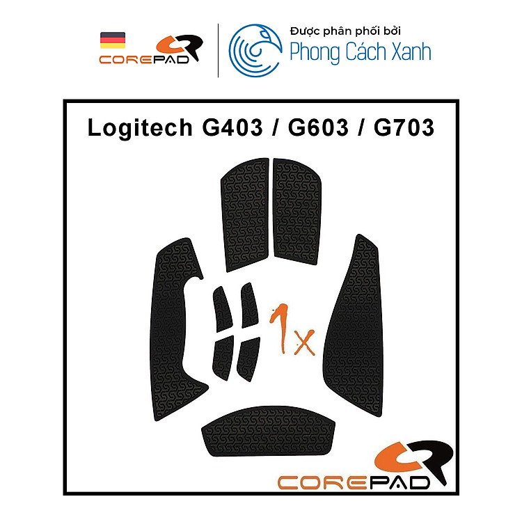 Bộ grip tape Corepad Soft Grips cho chuột Logitech G403 / G603 / G703 Series - Hàng Chính Hãng