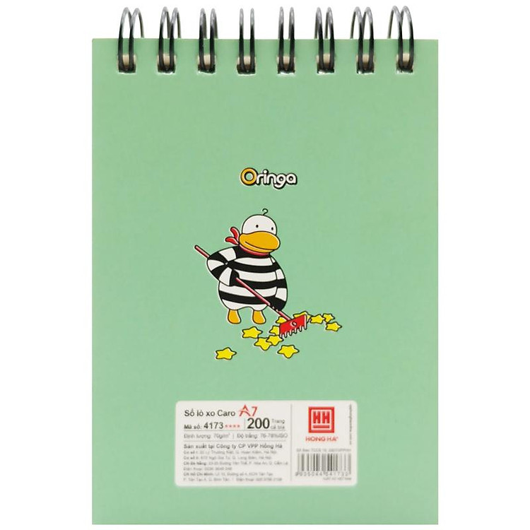 Sổ Lò Xo Oringa A7 Kẻ Ô Vuông (200 trang) - Ảnh 5