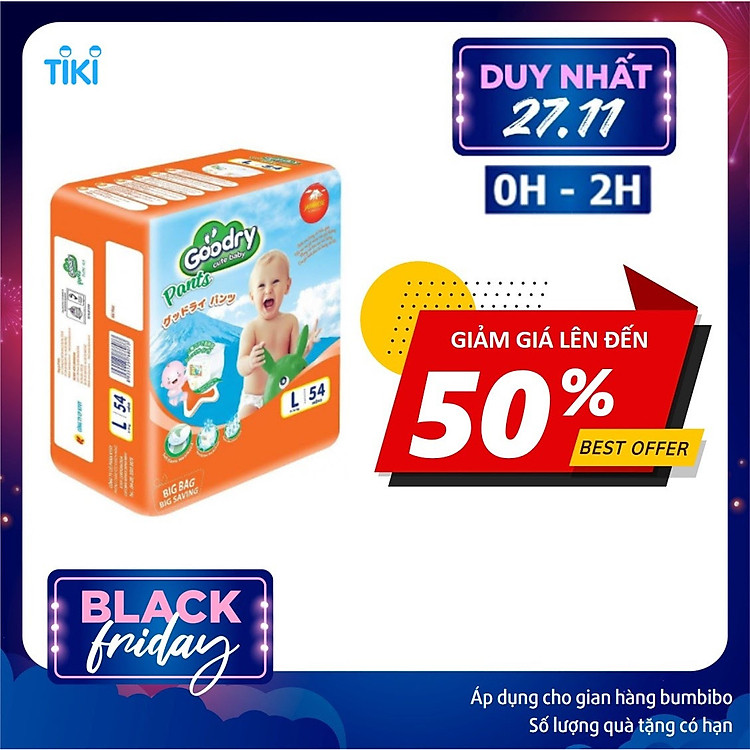 Tã Quần Goodry Size M60/L54/XL48/XXL44