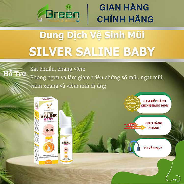 Tham Khảo tại ConCung: Silver Saline Baby - Xịt Mũi Cho Bé , nhận ngay nhiều Ưu đãi