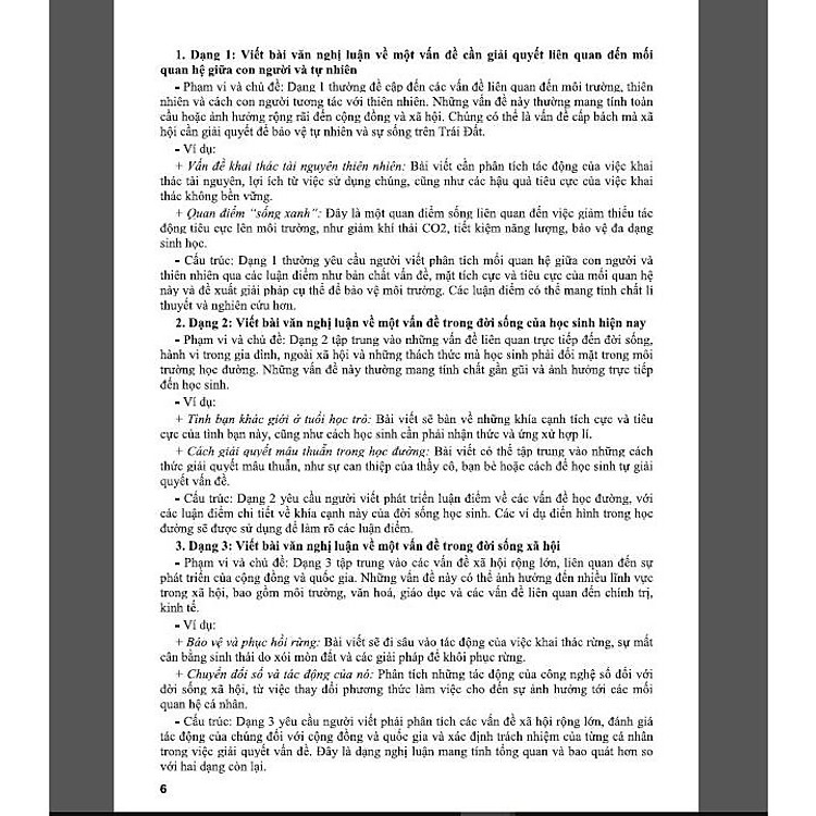 Các Dạng Nghị Luận Xã Hội Ngữ Văn 9 (dành cho học sinh lớp 9 vào lớp 10 theo cấu trúc đề thi năm 2025) - Ảnh 4