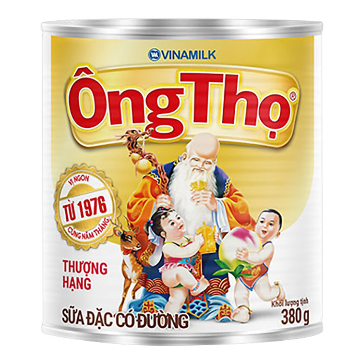 Sữa Đặc Có Đường Ông Thọ Vinamilk Trắng (Nắp Khui) - Hộp Thiếc 380G
