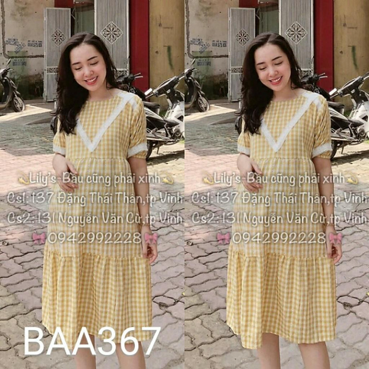 VÁY BẦU SUÔNG SỌC KẺ CHẤT ĐẸP