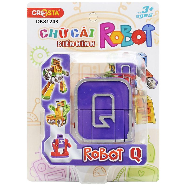 Đồ Chơi Lắp Ráp Robot Chữ Cái Q Chính hãng Ưu đãi - Hình ảnh 3