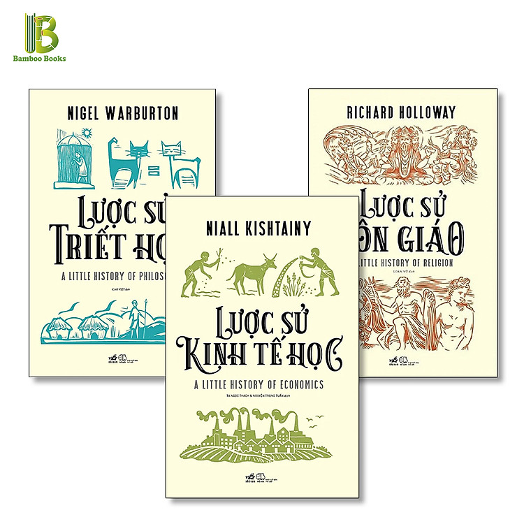Combo 3Q: Lược Sử Triết Học + Lược Sử Tôn Giáo + Lược Sử Kinh Tế Học - Nhã Nam - Bìa Mềm