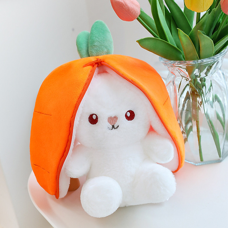 Gấu bông thỏ tai ụp 2 trong 1 Chính hãng Ưu đãi - Hình ảnh 3