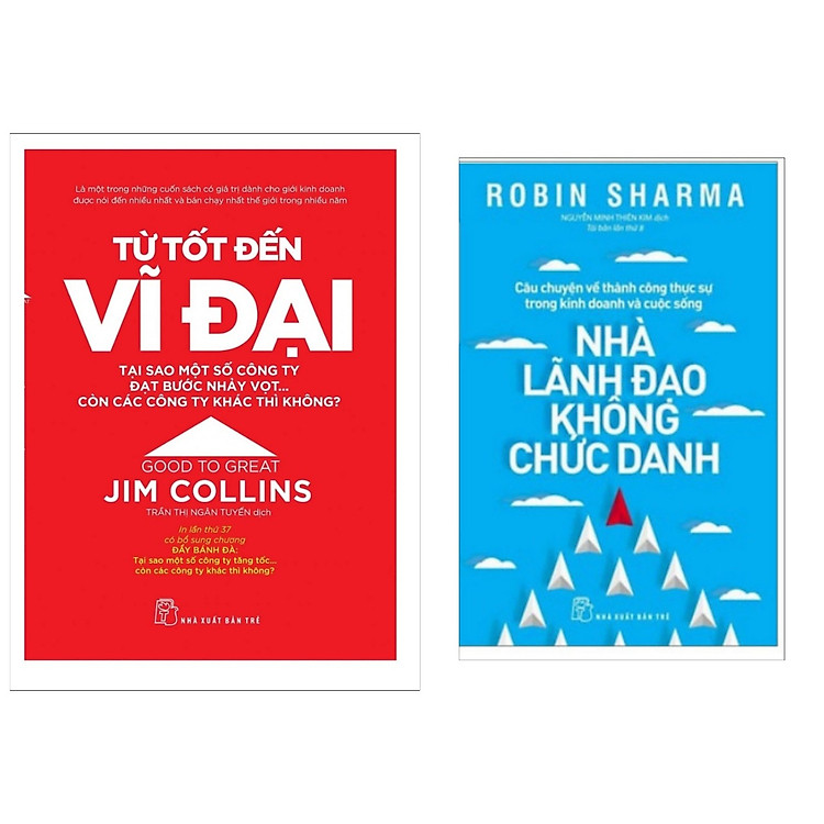 Combo Lãnh Đạo và Quản Trị: Từ Tốt Đến Vĩ Đại + Nhà Lãnh Đạo Không Chức Danh (Bộ 2 cuốn Bài Học & Kỹ năng Phát Triển Kinh Doanh, Quản Trị, Lãnh Đạo đỉnh cao của các công ty hàng đầu thế giới) - Tặng kèm Bookmark Happy Life