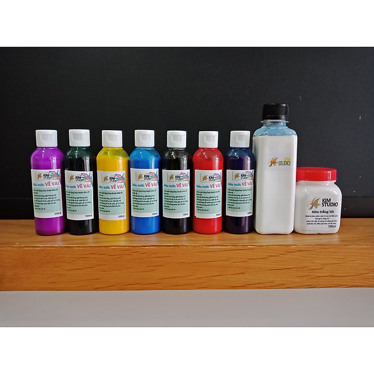 Bộ màu nước vẽ vải chuyên dụng