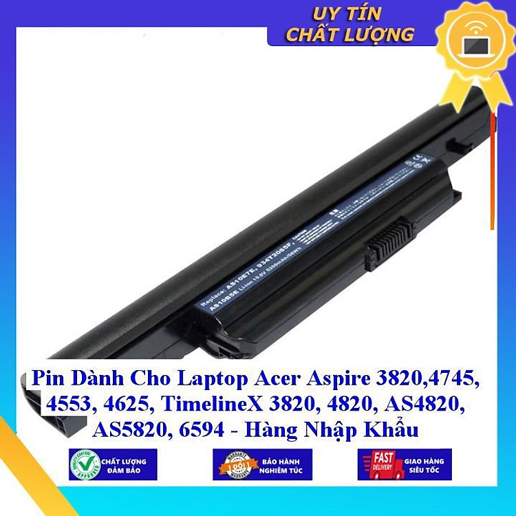 Pin dùng cho Laptop Acer Aspire 3820 4745 4553 4625 TimelineX 3820 4820 AS4820 AS5820 6594 - Hàng Nhập Khẩu MIBAT180