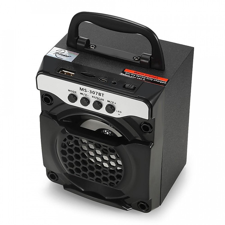 Loa Nghe Nhạc Xách Tay MS-307BT 8W Hỗ Trợ Bluetooth, USB, Thẻ Nhớ, Nghe Đài FM +cốc sạc 3 cổng