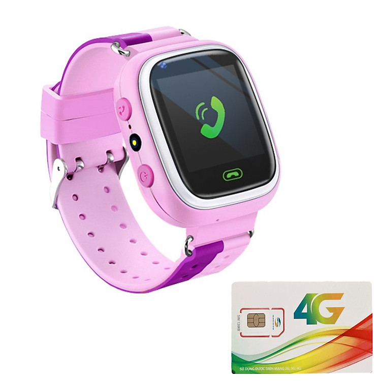 Combo Đồng Hồ Định Vị Trẻ Em Màn Hình Cảm Ứng Q80 + Tặng Sim 4G Viettel Siêu Tốc Data Khủng