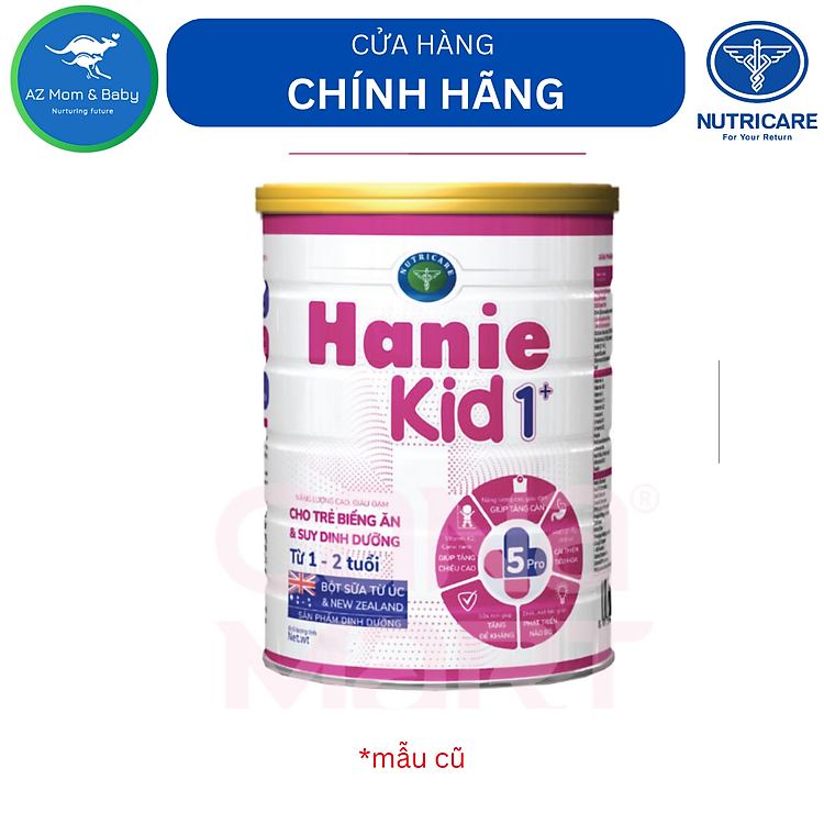 Sữa bột Nutricare Hanie Kid 1+ 900g Hàng chuẩn Giá rẻ - Hình ảnh 2
