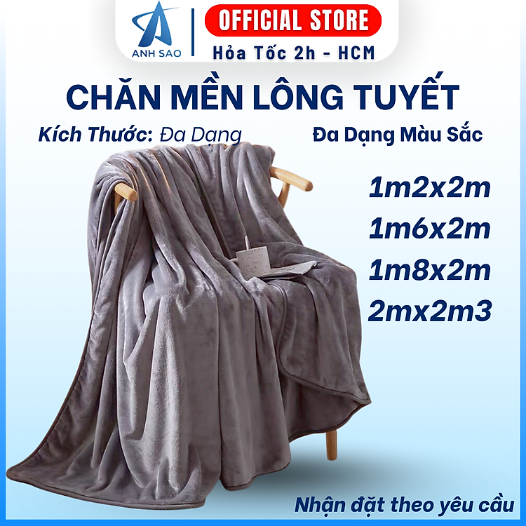 Mền Chăn Lông Cừu Ánh Sao Mềm Nhẹ, Thoáng Mát Mùa Hè Nhiều Kích Thước