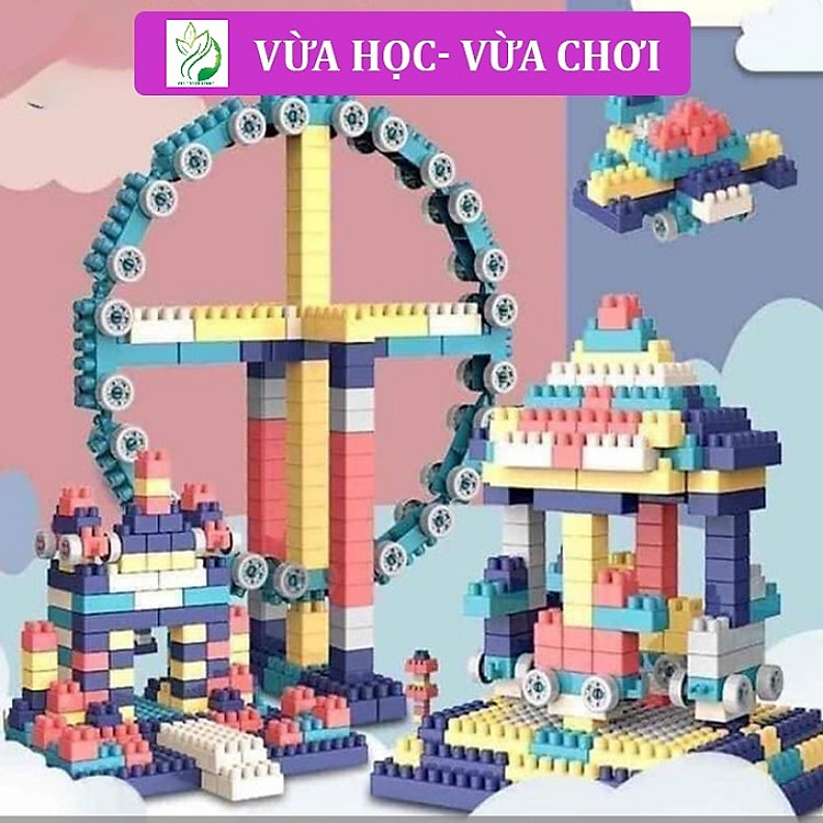 Vali Bàn Tập Vẽ 4in1 Building Blocks DIY (50-520 chi tiết)
