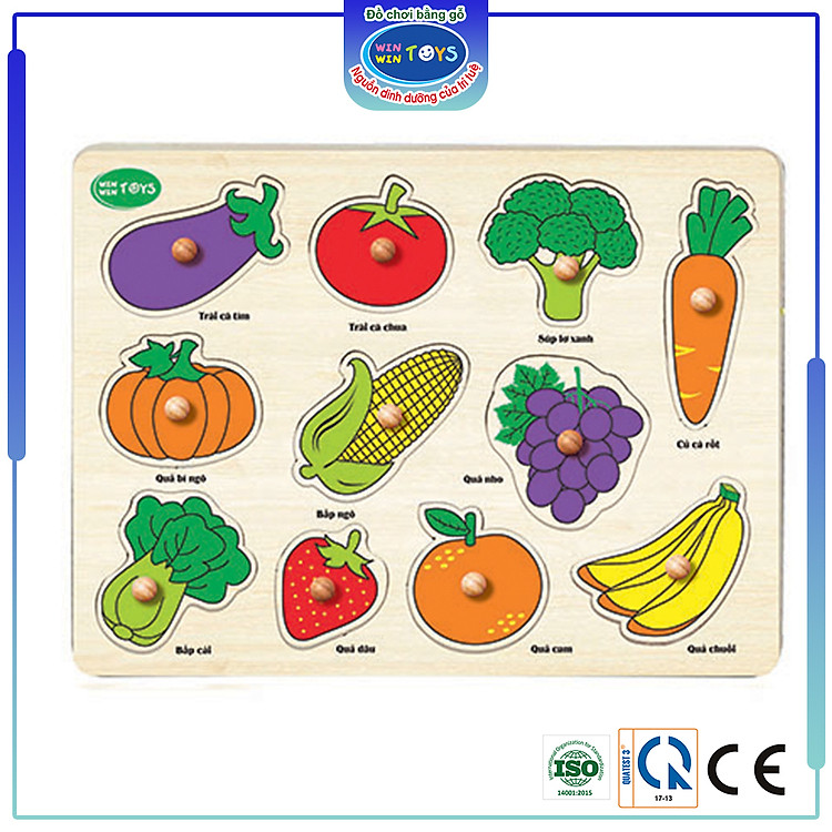 Đồ Chơi Gỗ Bé Học Rau Củ Quả Chính hãng Tiết kiệm