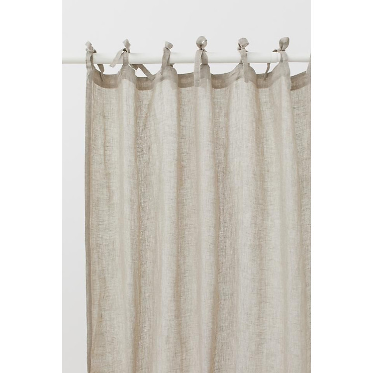 1 rèm cửa vải canvas mỏng vừa buộc dây nhỏ