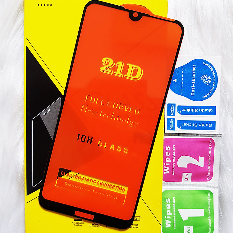 Kính Cường Lực 21D cho HUAWEI Y7 PRO 2019 Full Keo Màn Hình 21D SIÊU BỀN, SIÊU CỨNG, ÔM SÁT MÁY CAPARIES CHÍNH HÃNG