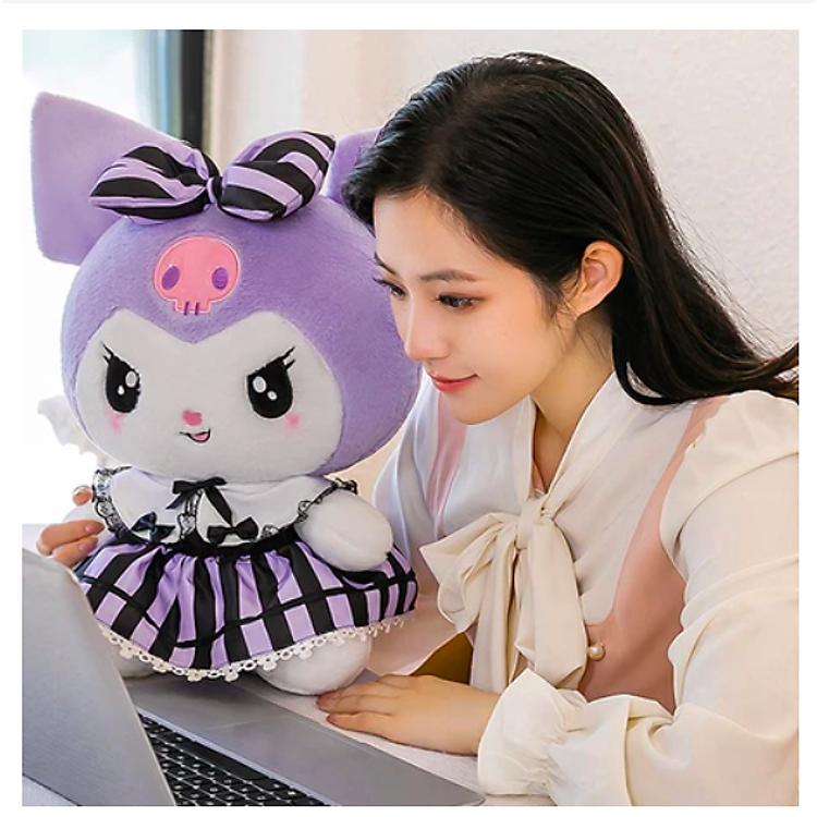 Thú nhồi bông Kuromi đáng yêu 50cm Chính hãng Giá tốt - Hình ảnh 3