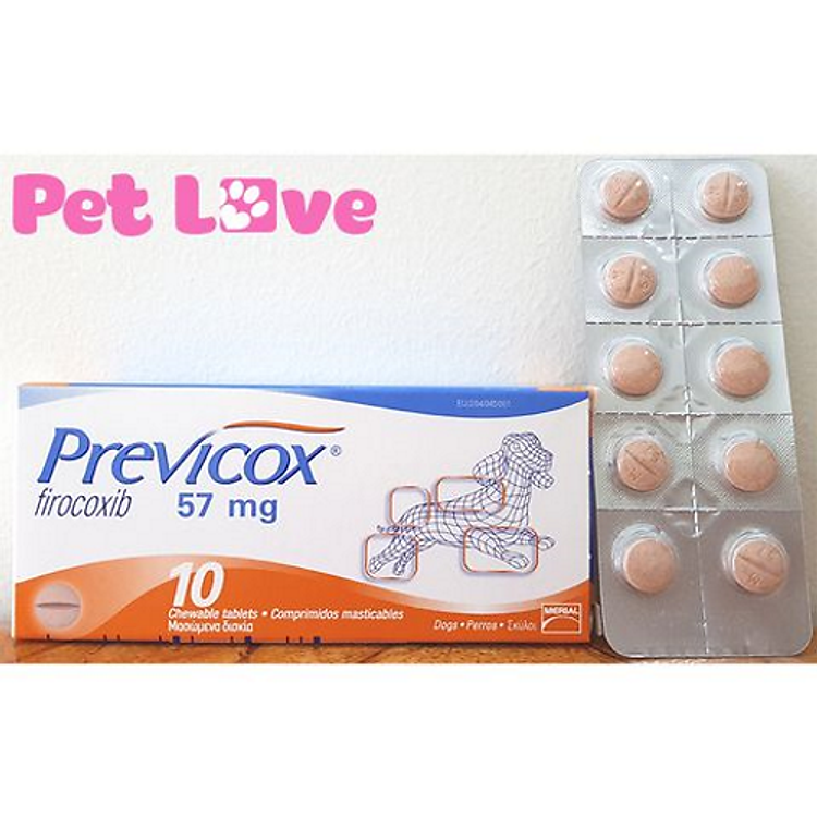 1 hộp Previcox giảm đau, kháng viêm trên chó (10 viên, 57mg/ viên)