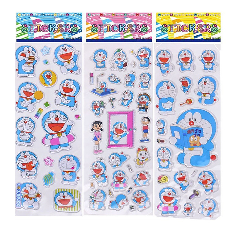 Set 3 Sticker Dán Trang Trí Hoạt Hình