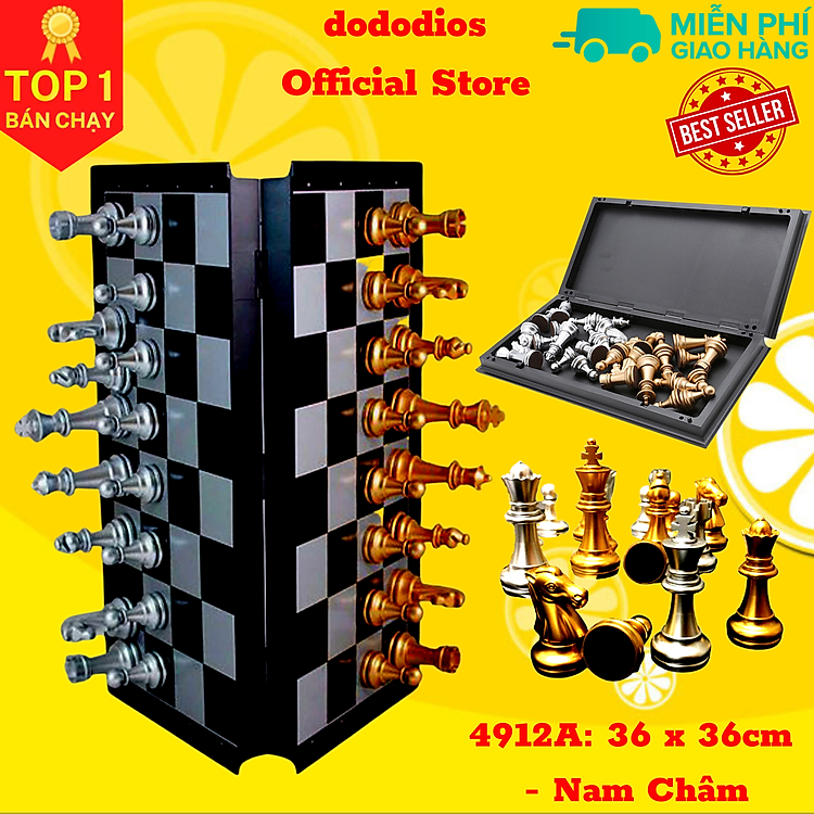 Cờ vua nam châm cao cấp 36x36cm Chính hãng Giá rẻ - Hình ảnh 4