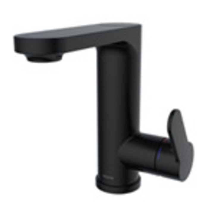 Vòi lavabo nóng lạnh, kích thước 47x180x167mm, chất liệu đồng, màu đen, hiệu Moen GN60121BL