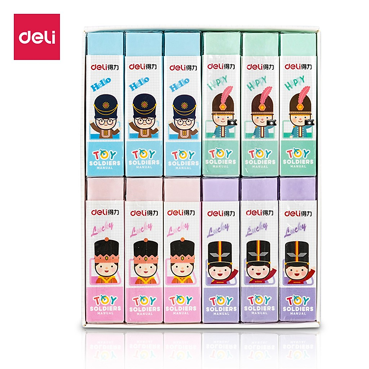 Gôm Tẩy Chì 2B Deli (Nhiều Màu)