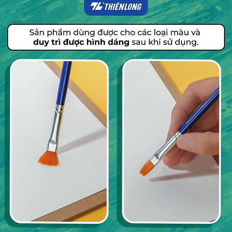 Cọ Vẽ Tròn Thiên Long Colokit BRW-C02 (10 chiếc) - Ảnh 3