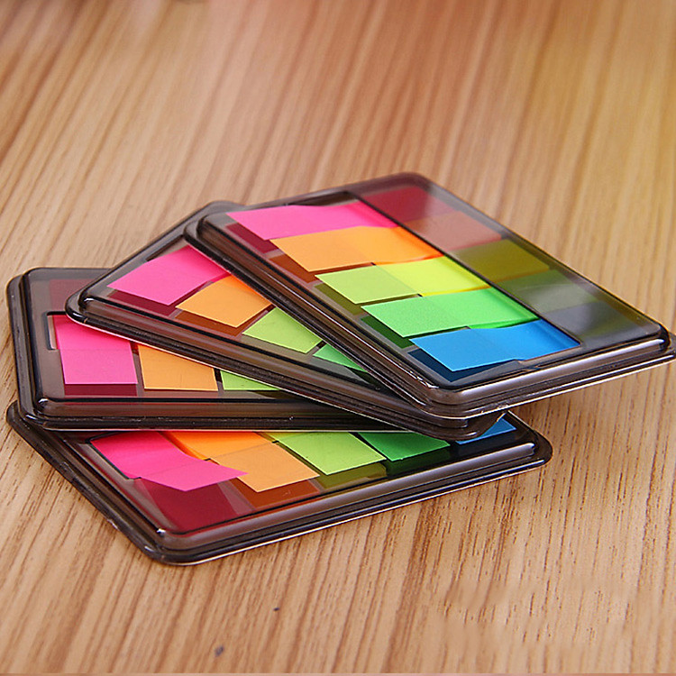 Fluorescent Sticky Memo Pad Notes Sticker Label School Office Stastionary Supply