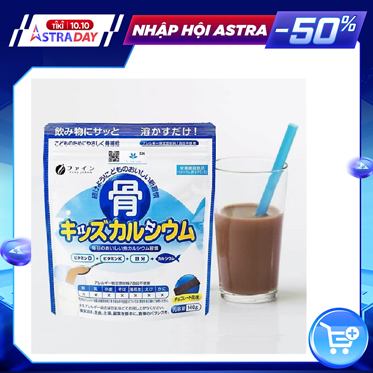 Bột canxi cá tuyết Fine Japan Nhật Bản (140g)