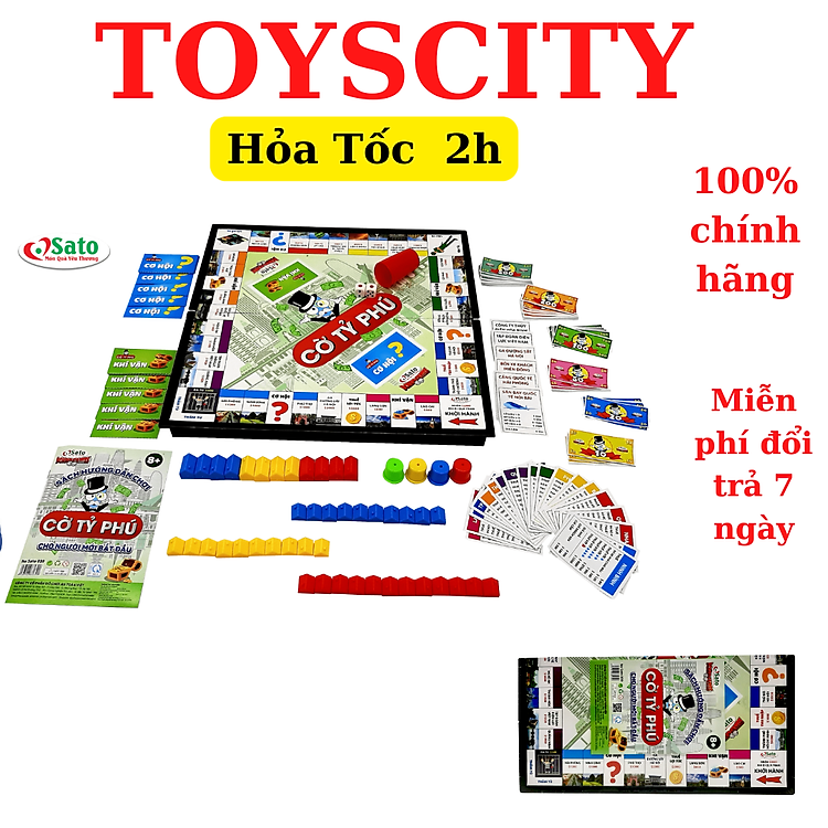 Mua tại Tiki: Đồ Chơi Cờ Tỷ Phú SATO 039 Chính hãng Ưu đãi