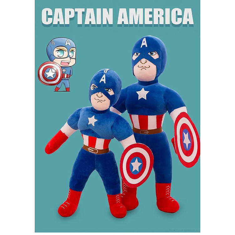Mua tại MyKingdom: Thú nhồi bông Captain Mỹ 60cm - Ngập tràn khuyến mãi