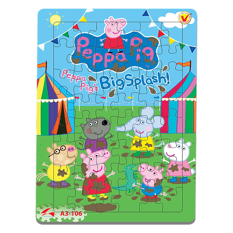 Mua tại Lazada: Tranh Xếp Hình Peppa Pig - Big Splash Chính hãng Ưu đãi