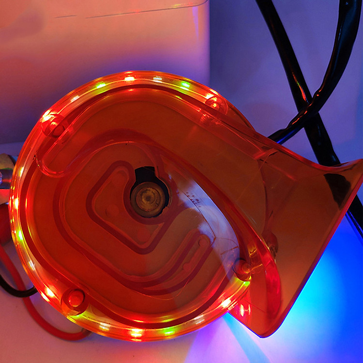 Còi ốc sên có đèn Led flash trang trí 12V P3 + Đèn lazer đuôi xe ô tô, xe máy chống sương mù