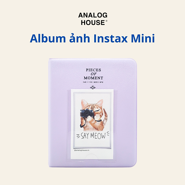 Album Instax Mini 65 tấm (6×9) – Tím nhạt