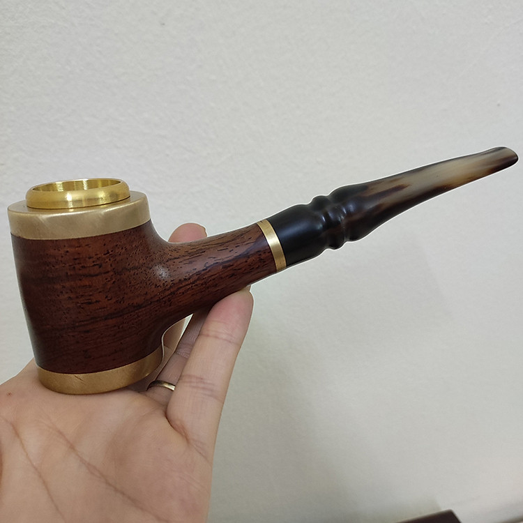 Tẩu Bắt Tóp Cigar Điếu Cuối Cán Sừng Đế Đứng TS10 Ring Size 42-60 - Ảnh 7
