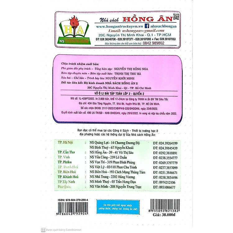 Vở Ô Li Bài Tập Toán Lớp 2 Quyển 2 (Bám Sát Sách Giáo Khoa Chân Trời Sáng Tạo) - Ảnh 3