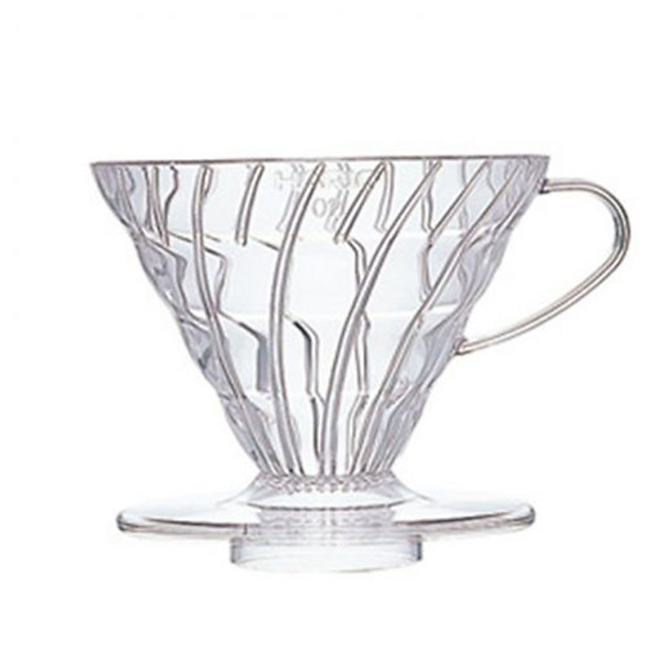 PHỄU PHA CÀ PHÊ HARIO V60 BẰNG NHỰA TRONG SUỐT VD-02T