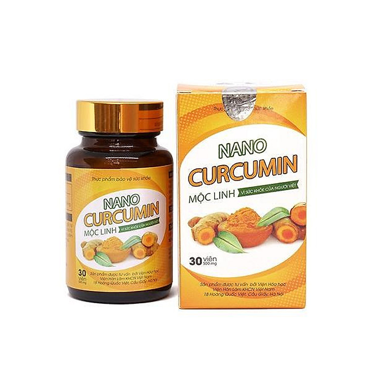 Combo 2 lọ Thực phẩm chức năng: Viên uống Nano Tinh bột nghệ bảo vệ sức khỏe, thải độc, phòng chống ung thư Nanocurcumin